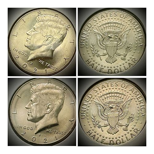 2021 P & D Kennedy Half Dollar Set