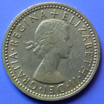 UK Great Britain 6 Pence dated 1964 QEII KM# 903