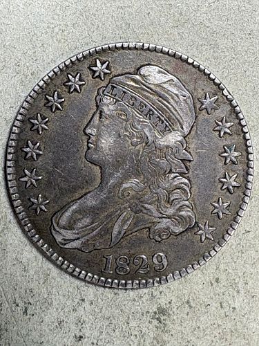1829 Caopped Bust Half Dollar XF - For Sale, Buy Now Online - Item