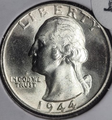 1944 Washington Silver Quarter GEM BU #0961