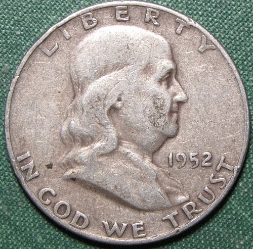 1952 D Franklin Half Dollar