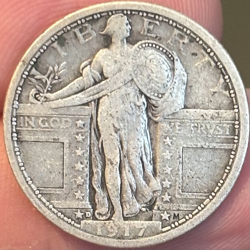 1917 D Standing Liberty Quarter Coin Value, Prices & Info | USA