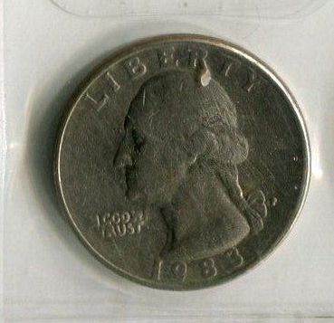 1983 - P  Washington Quarter -   VERY GOOD