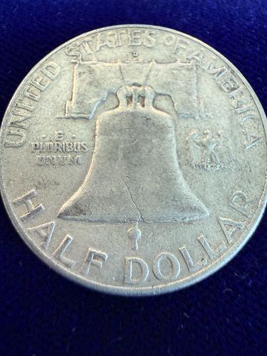1954 D Franklin Half Dollar ~VF-20.  F5
