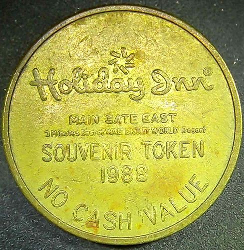 1988 Holiday Inn "Only for Kids" Orlando, Florida Token 23mm