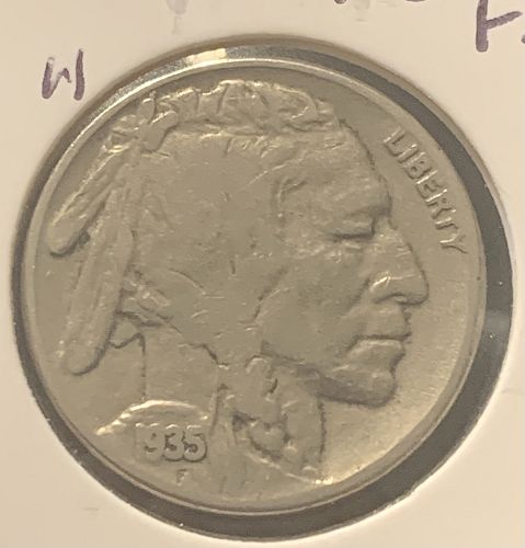 1935-P BUFFALO NICKEL FINE COND BIN .70