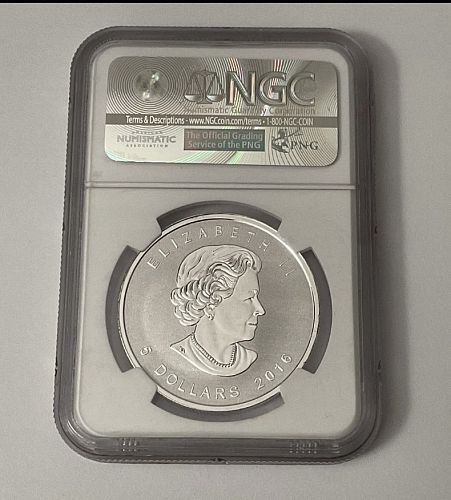 Royal Canadian Mint 2016 Maple Leaf Bigfoot Privy 1 oz Silver PF 69 NGC 1st Day