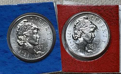 SOLD 2026-P/D Emerging Liberty Clad Dime Lot