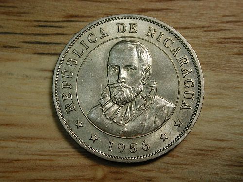 1956 Nicaragua 50 Centavos NICE !