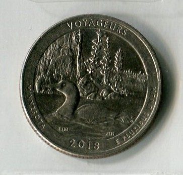 2 -- 2018 - D VOYAGEURS N. P.  QUARTER  --    VERY FINE