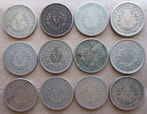 Complete 1883-1912 Liberty Head V Nickel 33 Coin Set ~ G-AU ~ Free Shipping
