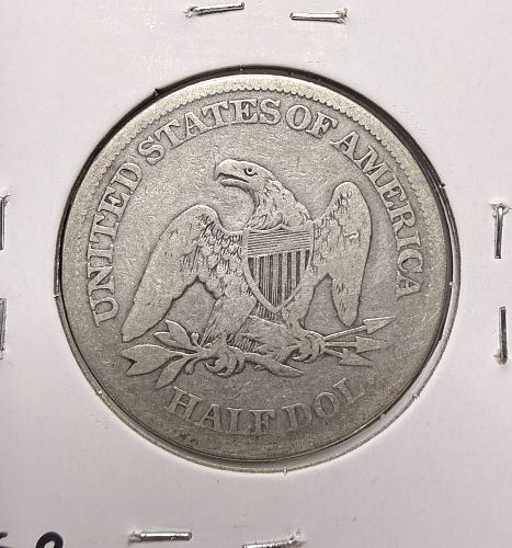 1861 Liberty Seated Half Dollar, Nicely Circulated (17492)