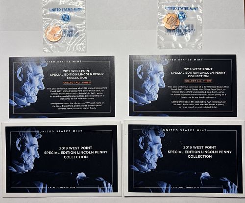 2019 W Proof & Reverse Proof Special Edition West Point Mint Lincoln Shield Cents