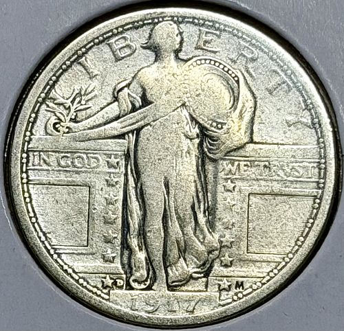 1917 D Standing Liberty Quarter Coin Value, Prices & Info | USA