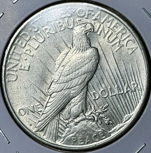 1927-D Peace 90% Silver Dollar