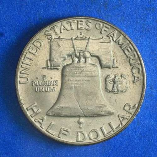 1963 D  AU Franklin Half Dollar