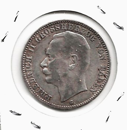 1912 German Empire Prussia 3 Mark Silver Coin 0.9 Fine***XF***