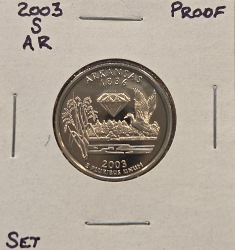 2003-S Proof Arkansas Quarter Dollar 50Q1