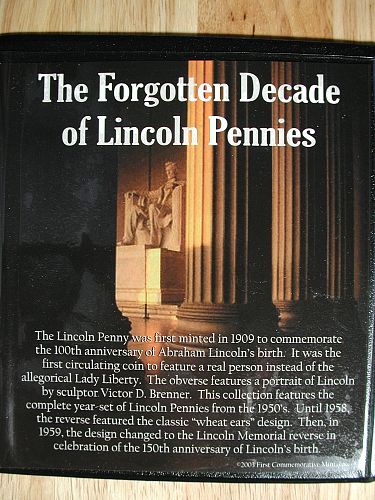 The Forgotten Decade of Lincoln Pennies collection