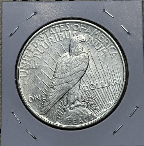 1927-D Peace 90% Silver Dollar
