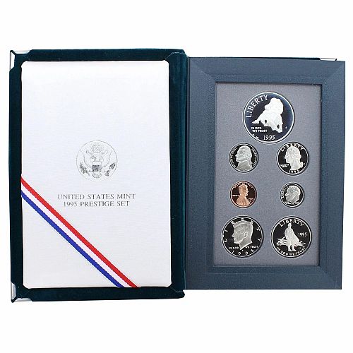 1995s Prestige Proof Set Civil War 90% Silver Dollar NICE !