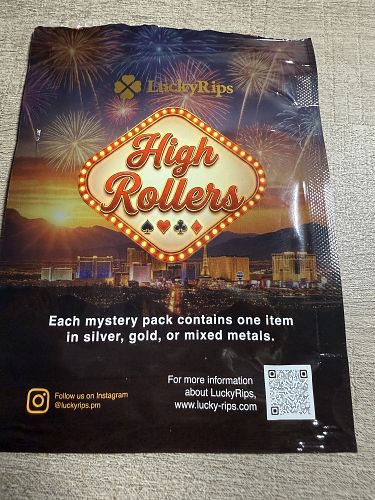 "Area 51" Lucky Rips 5oz Silver Bar with 7.5g gold