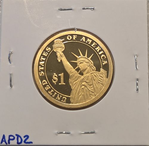 2007-S Proof #2 John Adams Presidential Dollar APD2