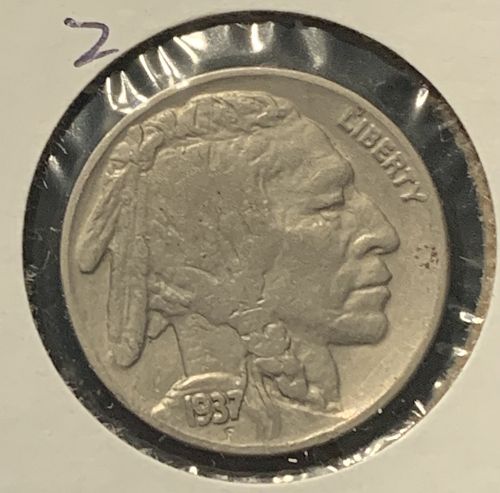 1937-P BUFFALO NICKEL XF40 BIN 2.00