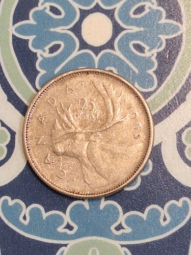 1965 CANADA 25 CENTS    cm20