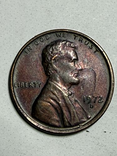 Error 1972 D Lincoln Cent