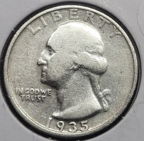 1935-D Washington Silver Quarter FINE #0934