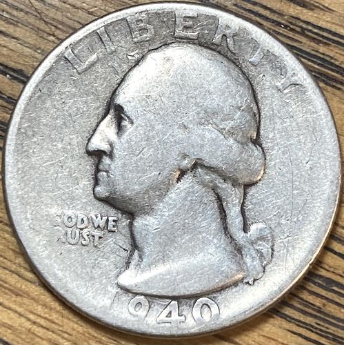 1940S Washington quarter in GOOD condition