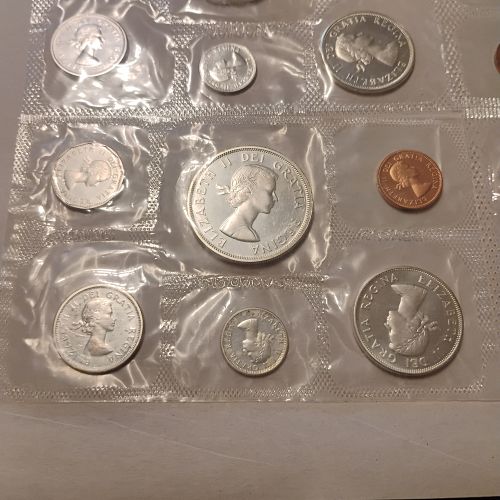 7.77 ozt. ASW 1961-1967 Royal Canadian Mint 80% Silver Proof-like Sets