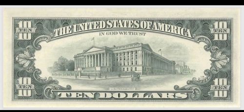 1969 10 Dollar Star Note Chicago AU/Uncirculated Crisp