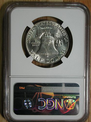 1962d Franklin Half Dollar NGC graded Brilliant UNC NICE !