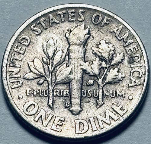1958 D Roosevelt Dimes