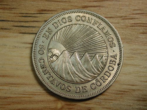 1956 Nicaragua 50 Centavos NICE !