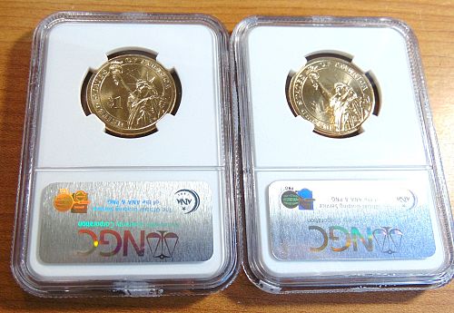 2007  Presidential Dollars: George Washington*P & D Mint. BU " First Day of Issue."