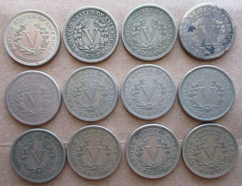 Complete 1883-1912 Liberty Head V Nickel 33 Coin Set ~ G-AU ~ Free Shipping