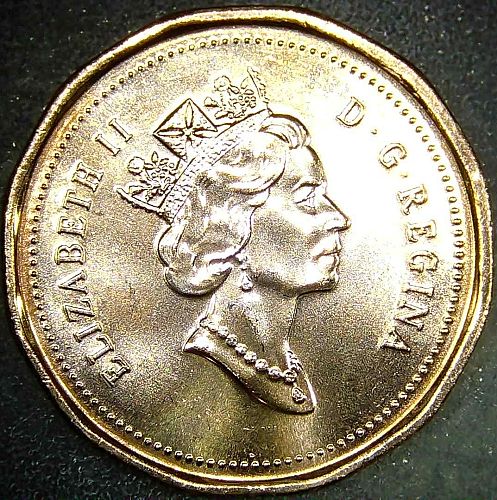 1996 Canada 1c One Penny KM181 12-Sided Maple Leaves Coin Proof-Like Red