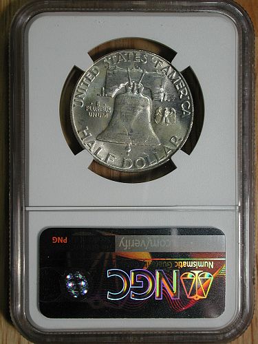 1962d Franklin Half Dollar NGC graded Brilliant UNC NICE !
