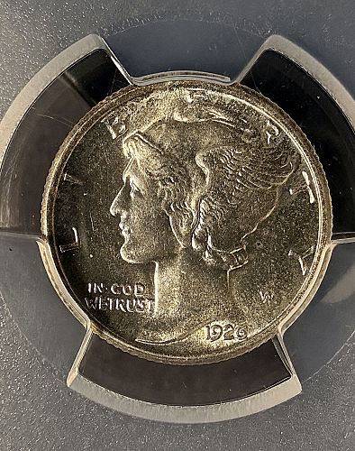 1926 Mercury Head Dime, MS63FB NGC. (20825)