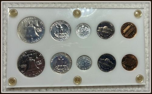 1960 1C-50C United States Mint Silver Proof Sets (Small Date &  Large Date)
