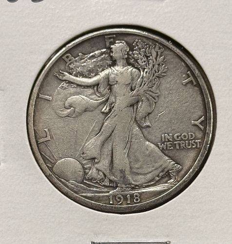 1918 S Walking Liberty Half Dollar Coin Value, Prices & Info | USA