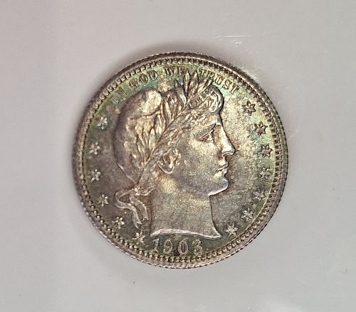 1903-P Barber Quarter, Un-circulated?