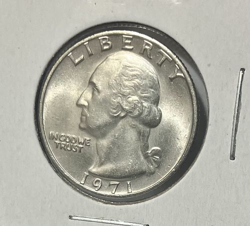 1971 P Washington quarter from mint set