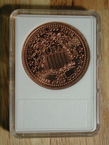 2011 Statue Of Liberty 1 oz Copper token NICE !