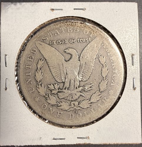 1889-CC Morgan Silver Dollar, Nicely Circulated, (17708) Key Date