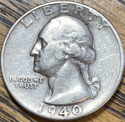 1940S Washington quarter in VERY FINE condition