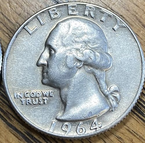 1964 P&D Washington quarters In EXTREMELY FINE condition 2 coin lot